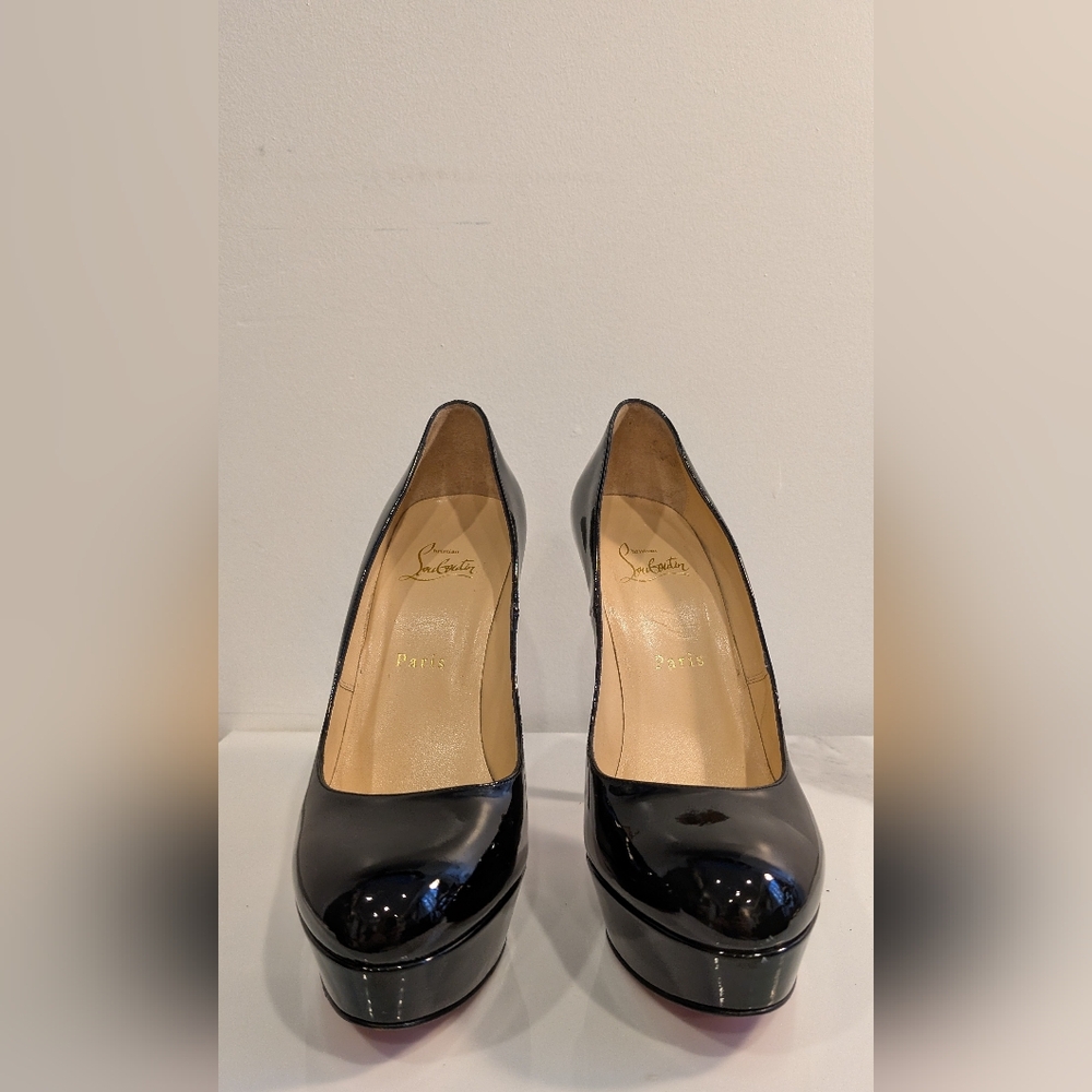 Christian Louboutin Black Patent Leather High Heel Bianca Pumps - Picture 7 of 11
